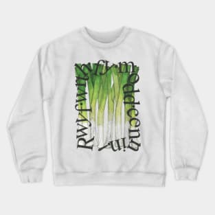 Wales: I Love Leeks! (In Welsh) Crewneck Sweatshirt